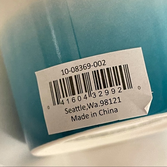 Starbucks Tumbler Ceramic Double Wall Blue White - Picture 5 of 9